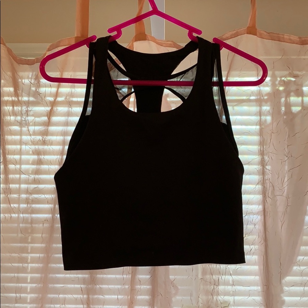 lululemon athletica Black Crop Top